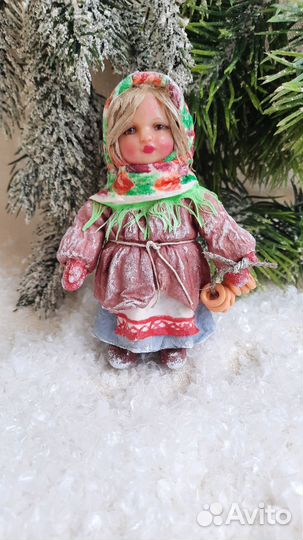 Ватная ёлочные игрушки