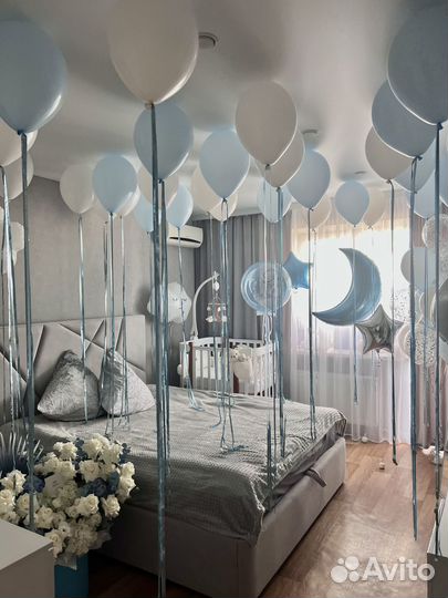 Воздушные гелиевые шары/Шары на выписку из роддома