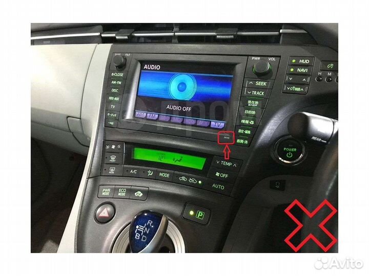 Штатная магнитола Toyota Prius 2009 - 2015г