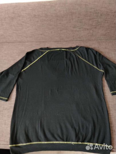 Кофта-туника черного цвета, размер 50-54