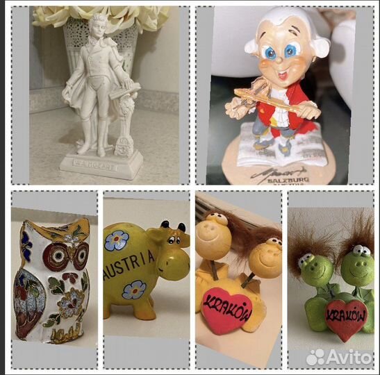 Моцарт, фигурки сувениры из Европы