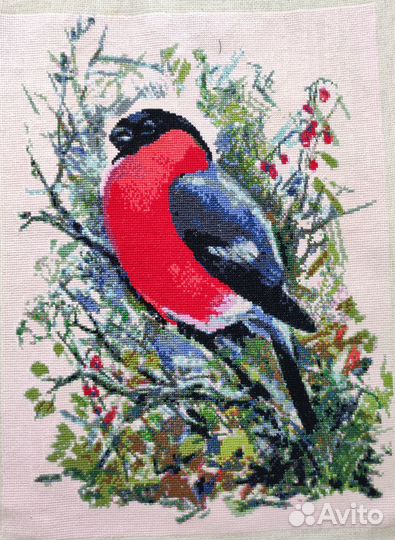 Картина вышитая крестом ручная работа