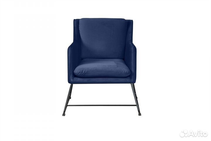Кресло Alex, бархат синий 29