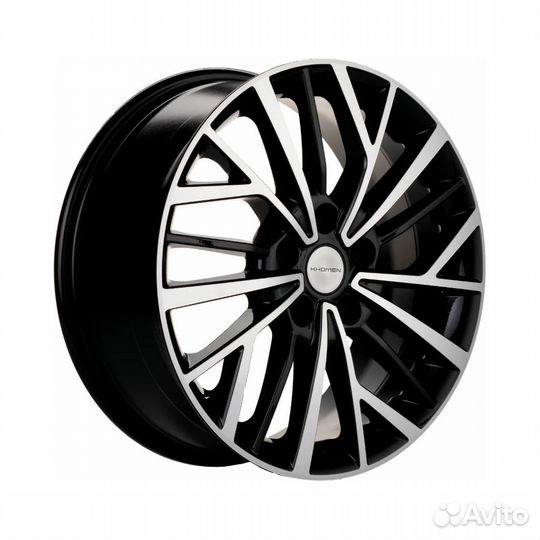 Литые диски 7x17 5x114.3 60.1 ET39 khomen KHW 1717 black-FP
