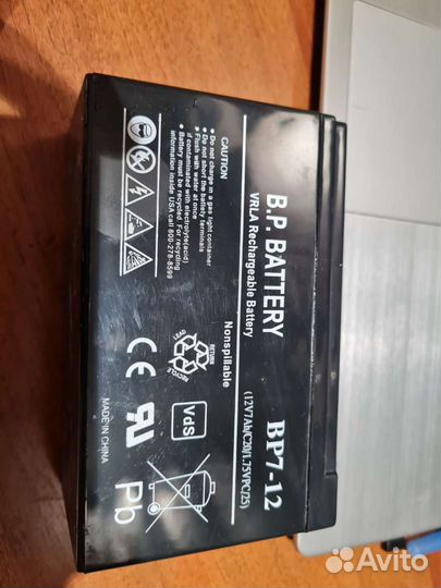 Аккумуляторная батарея для ибп B.P.Battery BP7-12