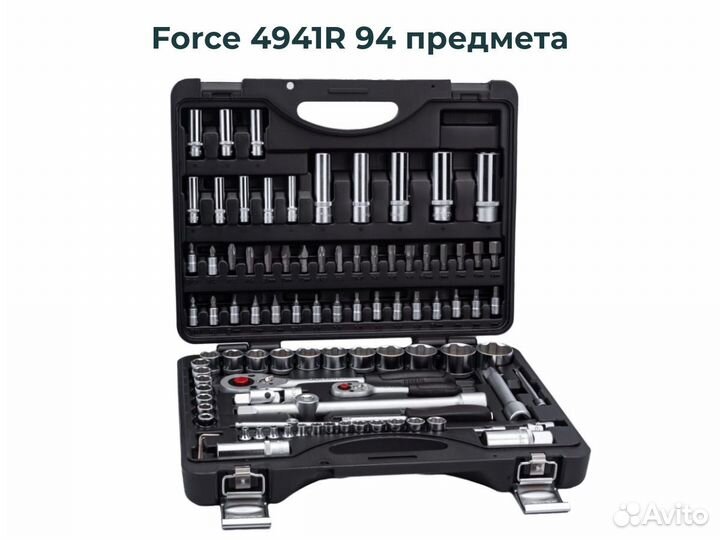 Набор инструментов для авто Force 94/108 предмета