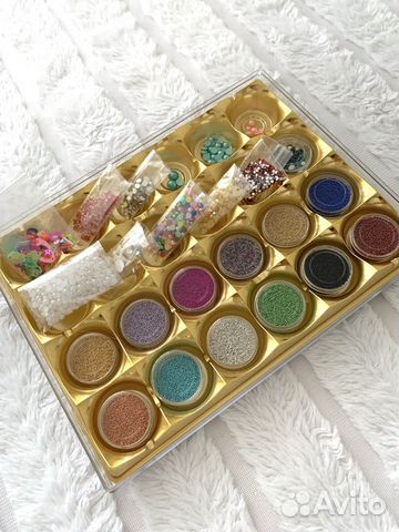 Микробисер, полусферы/полужемчуг и стразы