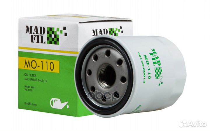 C110 MO-110 Фильтр масляный madfil toyota (0012