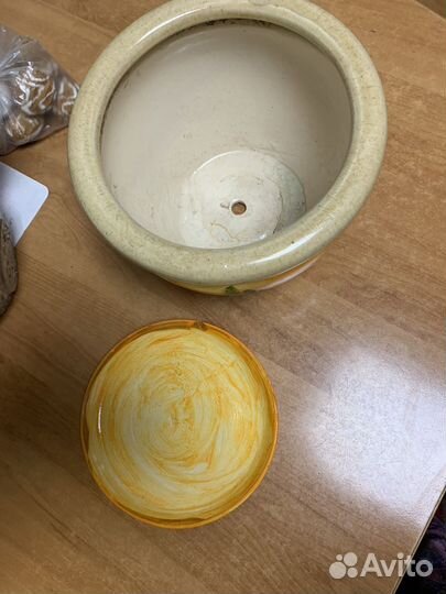 Цветочный горшок (глинянный)