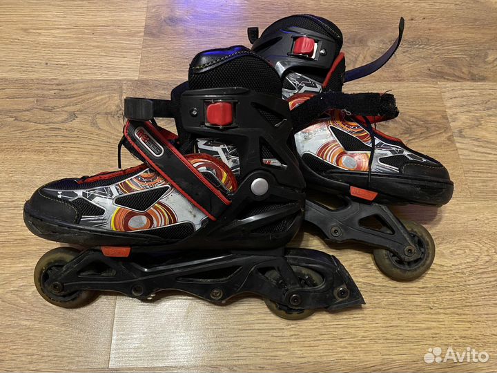 Роликовые коньки reaction, раздвижные 36-41