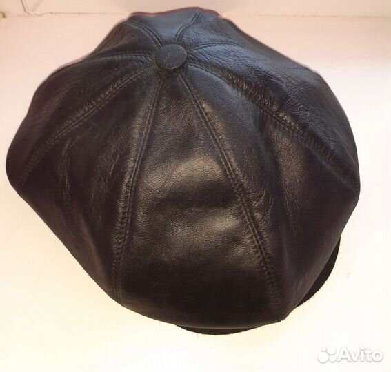 Берет женский/мужской кожаный