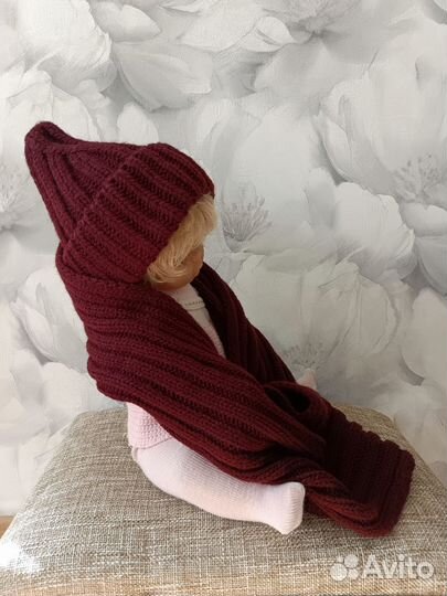 Комплект шапка и шарф