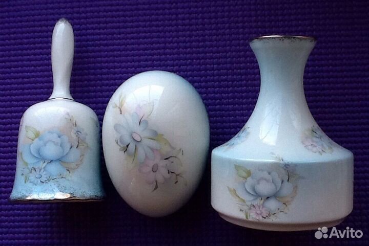 Фарфор трио Palissy Англия Royal Worcester