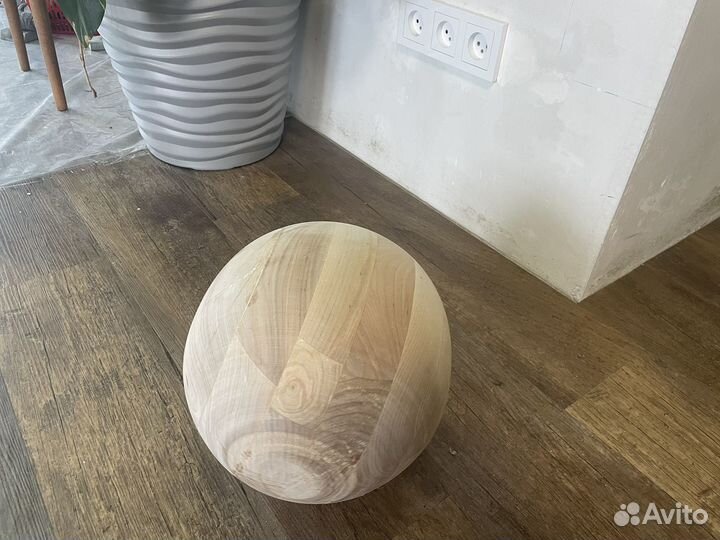 Шар деревянный 28 см Береза