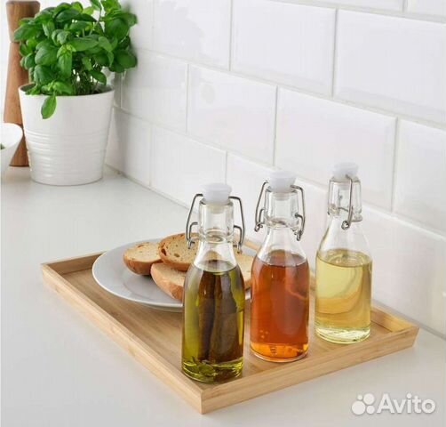 Икеа Коркен Бутылка с пробкой, 150 мл, 3шт