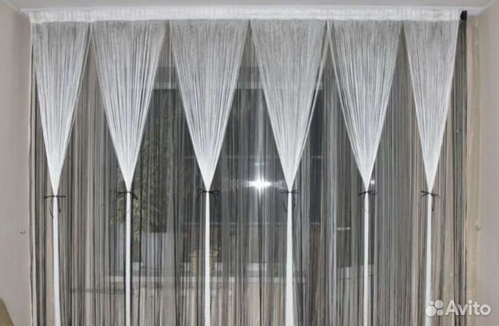 Шторы нитяные кисея