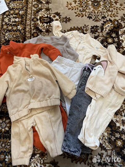 Пакет одежды на девочку 80-86