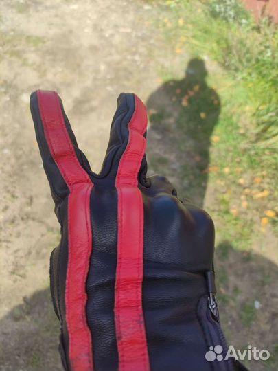 Перчатки мужские кожаные для мотоцикла с защитой