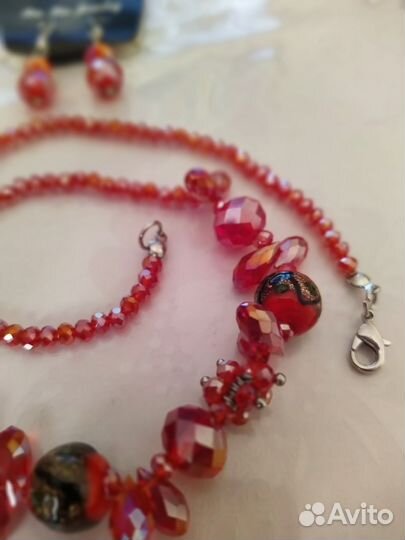 Комплект колье и серьги