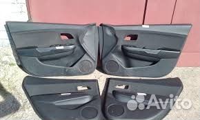 Обшивки дверей Киа Рио 4 Kia rio 4
