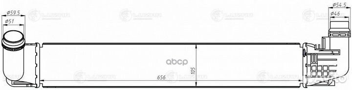 Радиатор интеркулера Renault Duster 10- 1.5dCi