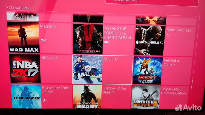 Ps4 Pro 4K UHD 23 игры - 2 геймпада