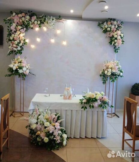 Аренда декора, цветы