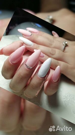 Наращивание ногтей, шеллак