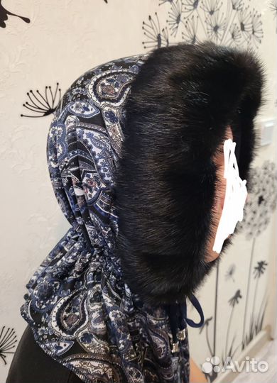 Платок капор с норкой