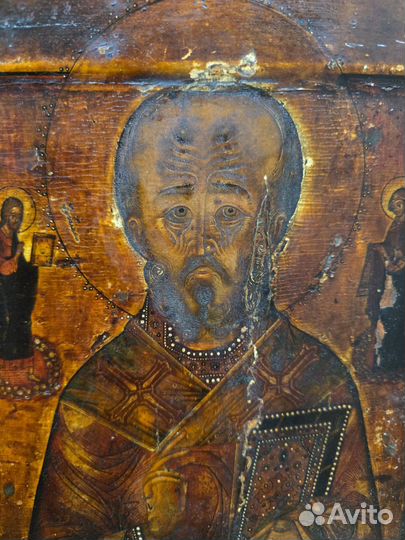 Икона Николай Чудотворец. 17 век