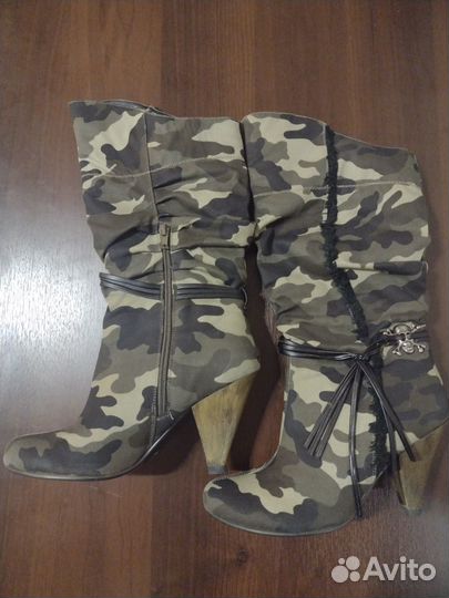 Сапоги текстиль камуфляж