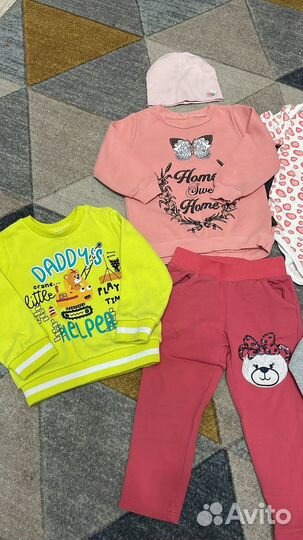 Одежда пакетом на девочку 80(спортивные костюмы)