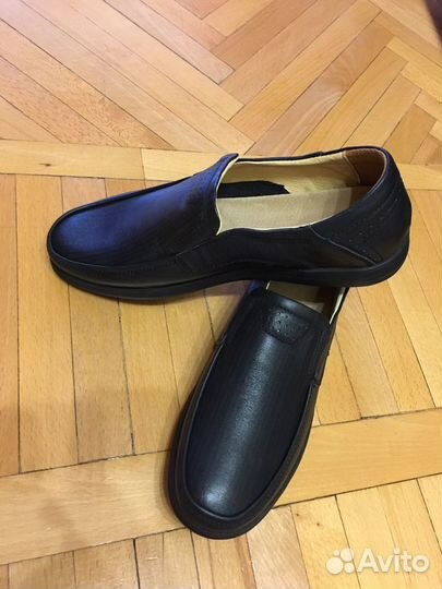 Мокасины кожаные