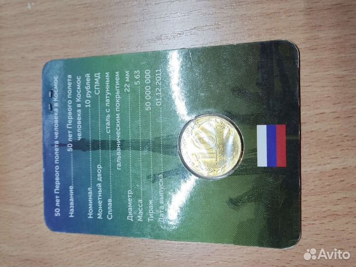 Открытка 50 лет первого полета человека в космос