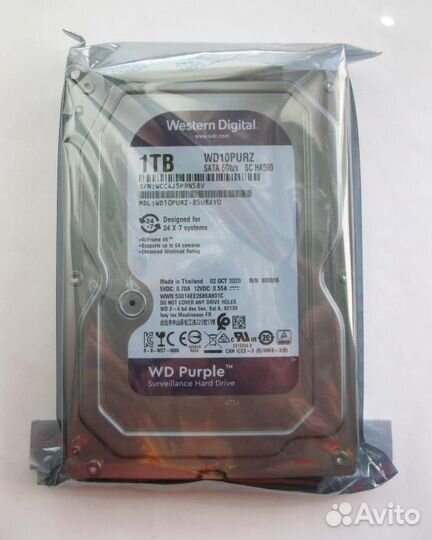 WD Purple. Жесткие диски для видеонаблюдения