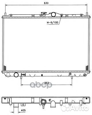 Радиатор двигателя 519517 NRF