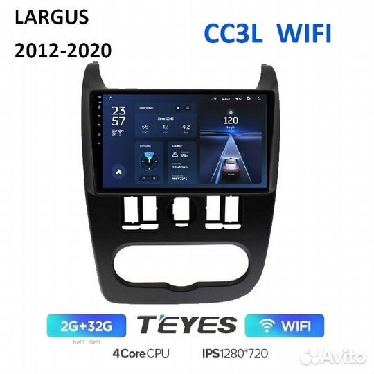 Teyes CC3L WiFi для LADA Largus 2012-2020