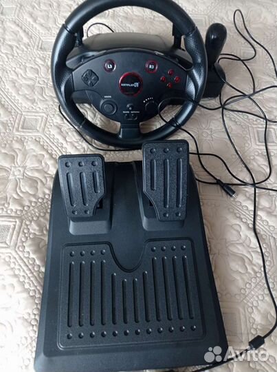 Игровой руль с педалями для ps4