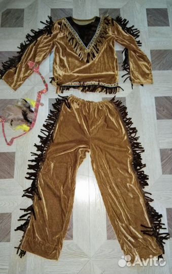 Карнавальный костюм индеец лев львёнок 122-128-134