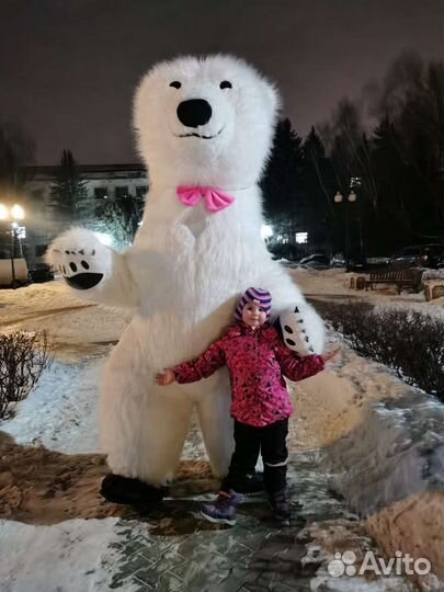 Белый мишка поздравление