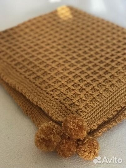 Плед детский вязаный ручная работа