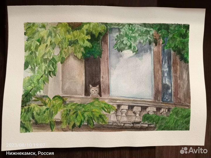 Картина акварельная