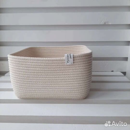 Корзинка интерьерная, квадратная