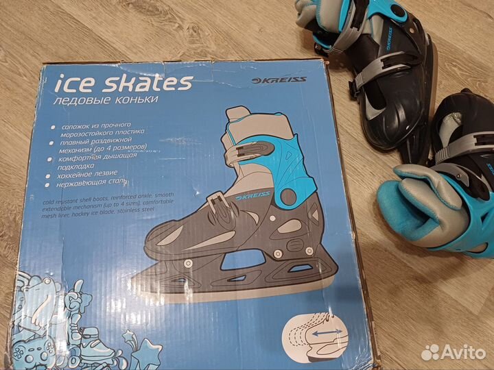 Коньки хоккейные, фигурные
