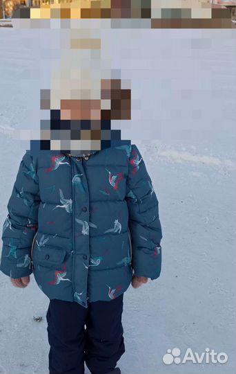 Пуховик зимний для девочки