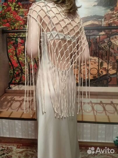 Сетка на пояс-макраме