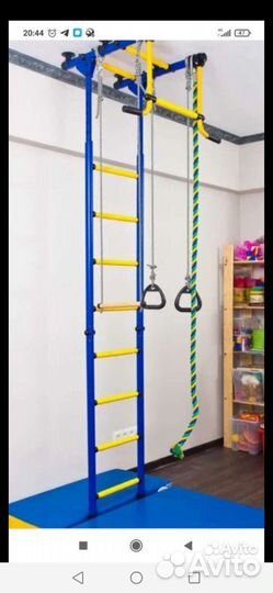 Шведская стенка с турником