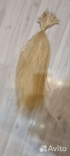 Волосы для наращивания 60 см блонд