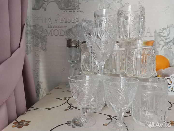 Хрустальные чашки/бокалы
