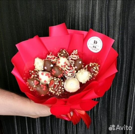 Букет из клубники в шоколаде